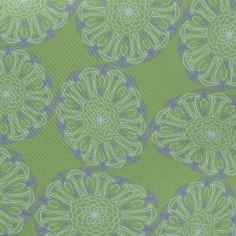 Gorgeous Purple Flowers Midweight Cotton Poplin
