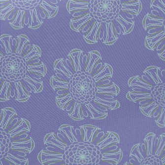 Delicate Lines Flowers Midweight Cotton Poplin