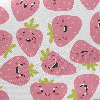 Funny Expression Strawberry Twill
