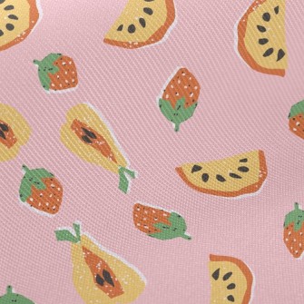 Hand Drawn Delicious Fruit Twill