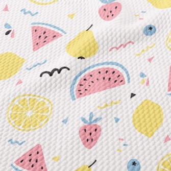 Tropical Juicy Fruit Birdseye Piqué