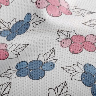 Bicolor Berry Athletic Mesh Flat Back