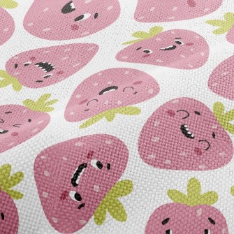 Funny Expression Strawberry Performance Linen