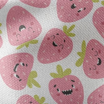 Funny Expression Strawberry Waterproof Canvas