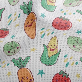 Corn Cabbage Athletic Mesh Flat Back