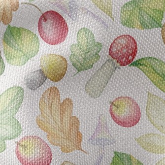 Mushrooms And Apples Waterproof Canvas