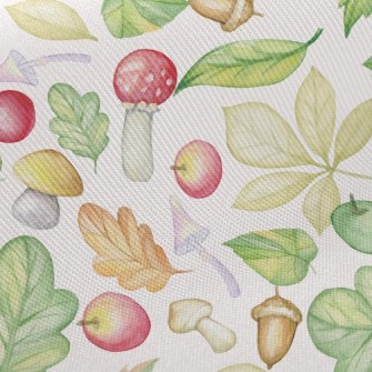 Mushrooms And Apples Twill