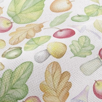 Mushrooms And Apples Performance Linen
