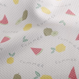 Summer Tropical Fruit Athletic Mesh Flat Back