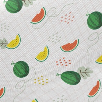 Plaid Two-color Watermelon Twill