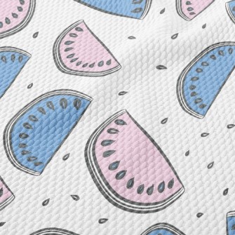 Simple Line Watermelon Birdseye Piqué