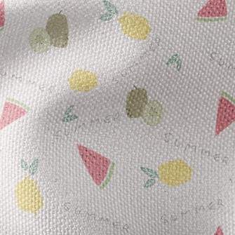 Summer Tropical Fruit Waterproof Canvas