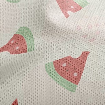 Watermelon Dozing Off Athletic Mesh Flat Back