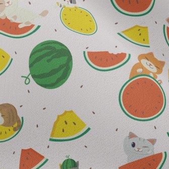 Cat Loves Watermelon Chiffon
