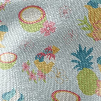 Hibiscus Coconut Waterproof Canvas