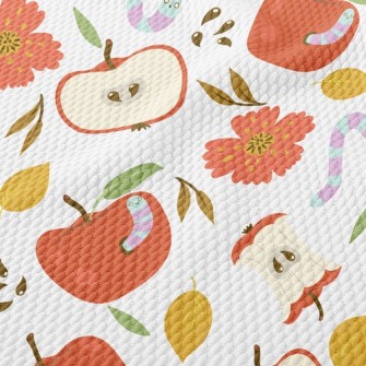 Bug Bites An Apple Birdseye Piqué