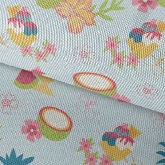 Hibiscus Coconut Waterproof Oxford