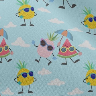 Watermelon Pineapple Goes On V Chiffon