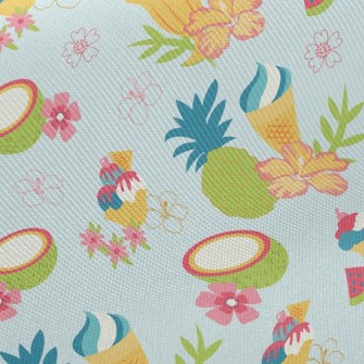 Hibiscus Coconut Twill
