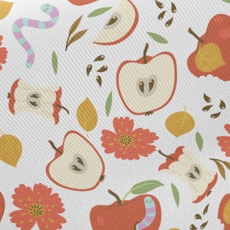 Bug Bites An Apple Twill