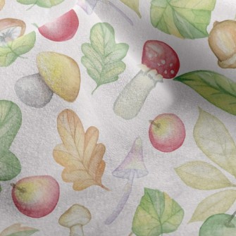 Mushrooms And Apples Micro Fleece