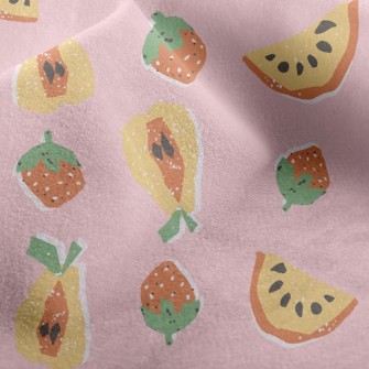 Hand Drawn Delicious Fruit Micro Fleece