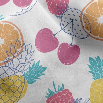Colorful Fruit Micro Fleece