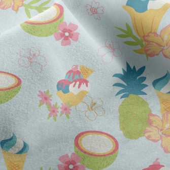 Hibiscus Coconut Micro Fleece