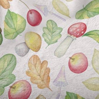 Mushrooms And Apples Minky