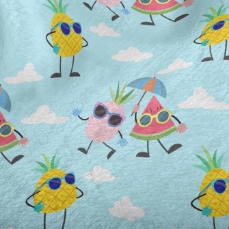 Watermelon Pineapple Goes On V Minky