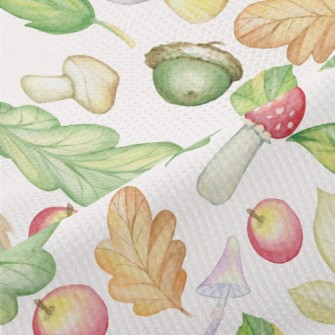 Mushrooms And Apples Piqué