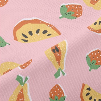 Hand Drawn Delicious Fruit Piqué