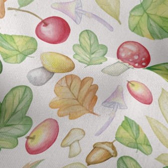 Mushrooms And Apples Lightweight Performance Linen