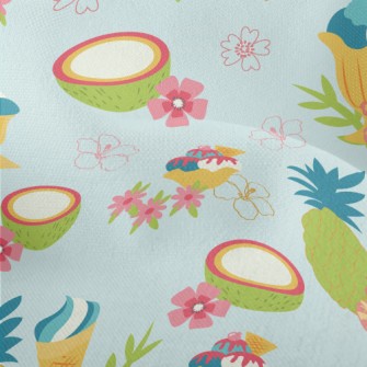 Hibiscus Coconut Lightweight Performance Linen
