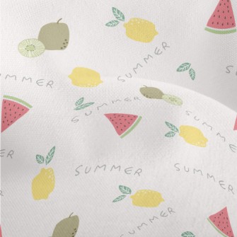 Summer Tropical Fruit Lightweight Performance Linen