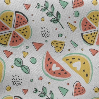 Watermelon Platter Jersey Backed Fleece