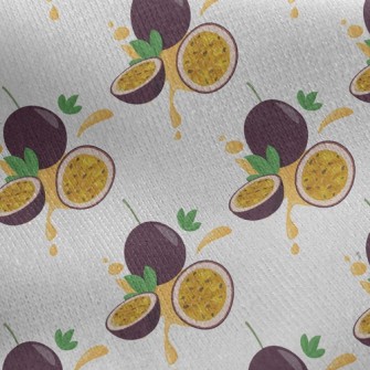 Delicious Passion Fruit Juice Jersey Backed Fleece