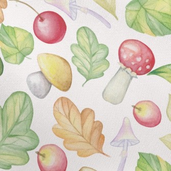 Mushrooms And Apples Pongee