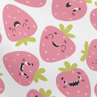 Funny Expression Strawberry Pongee