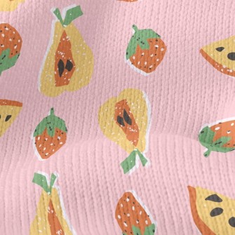 Hand Drawn Delicious Fruit Stretch Jersey