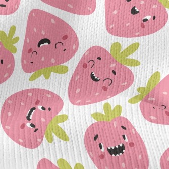 Funny Expression Strawberry Stretch Jersey