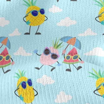 Watermelon Pineapple Goes On V Stretch Jersey