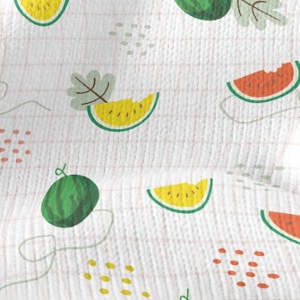 Plaid Two-color Watermelon Stretch Jersey