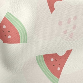 Watermelon Dozing Off Lightweight Cotton Poplin
