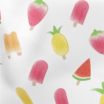 Mixed Fruit Popsicles Lightweight Cotton Poplin