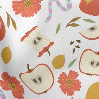 Bug Bites An Apple Lightweight Cotton Poplin