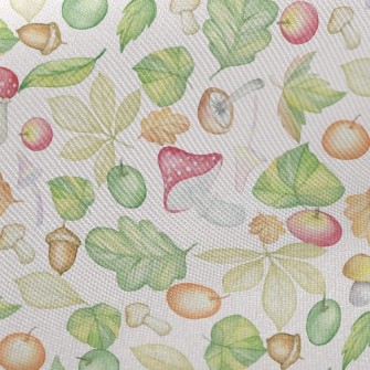 Mushrooms And Apples Midweight Cotton Poplin