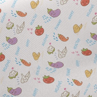 Nutritious And Healthy Fruits  Midweight Cotton Poplin