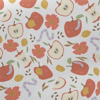 Bug Bites An Apple Midweight Cotton Poplin