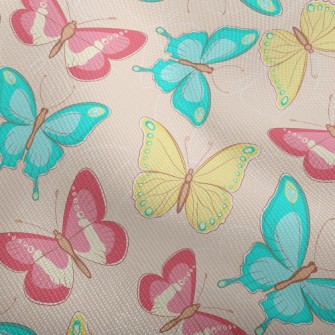 Tricolor Elegant Butterfly Dobby